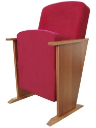 Auditorium armchair on wooden frame model "Solo Wood"