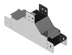 Tee tray vertical up ONL 000x000 TU , with overall dimensions from 100x40 mm to 600x200 mm, with metal thickness from 100x40 mm