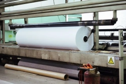 Nonwoven glued nonwoven fabric for the clothing industry, surface density from 70 to 150 g/sq.m.