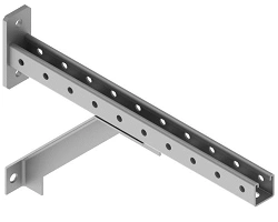 Bracket bracket SM-U 00, with overall dimensions from 40x300 mm to 40x500 mm, metal thickness 3,0 mm, stainless steel.