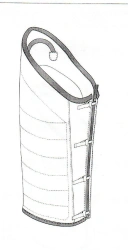 Trainer's sleeve on the leg for employees of canine units of internal affairs bodies of the Russian Federation. TU 8578-18