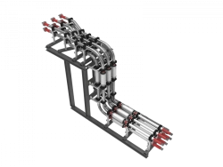Phase-insulated current carrying conductor with moulded (RIP) insulation of TPL type