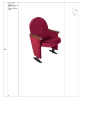 Armchair, brand "Pilot", size: 540*700*950 mm (W*H*H), seat cushion thickness 110 mm
