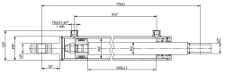Hydraulic cylinder 1150.00.00.00.00 (80x50-1400, mm), 16MPa