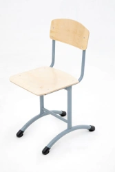 Student non-adjustable chair SU3, SU4, SU5, SU6 (3, 4, 5, 6 height group) round tube