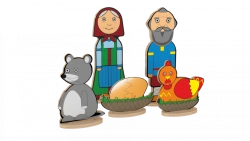 Set "Characters of the fairy tale "Kurochka Ryaba" (Art. N-67)