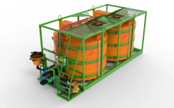 Mobile mortar plant type "Cassette 5500x2"