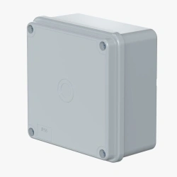 CADUCEUS ALING OG Junction box for open wiring 100x100x50 without entries, 500V~, IP56, cover fixing with 4 screws