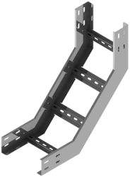 Corner of vertical internal 90º of self-supporting cable girder KTI 000x00 F90, with overall dimensions from 150x100 to 1000x175