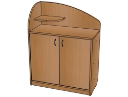 Shelving unit (right) ''L-2'' from set ''Lukomorye'' / SZh34