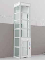 Lifting platform for disabled people and other low mobility groups with vertical movement BK A 110