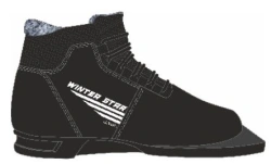 Winter Star classic ski boots black (logo grey) 75