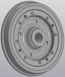 Sprung wheel VGK 74.71.10.000 SB