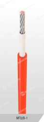 Mounting wire with combined film and polyvinylchloride insulation for operation at operating alternating voltage up to 380V