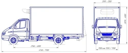 Petrol-engined trucks with technically permissible maximum mass not exceeding 3, 5 tonnes type 27192 modification