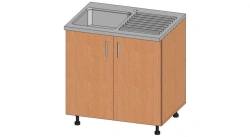 Table with overhead sink. Model: SNM