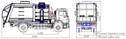 Side-loading rubbish truck model MK-4552-G6