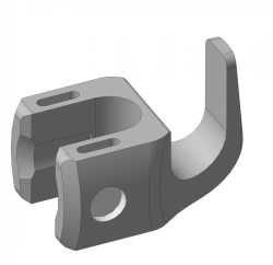 Laminating hook with narrow foot, article no. 832.301S