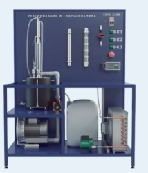 Laboratory unit for rectification and study of hydrodynamic processes in column apparatuses (PAHP-RGD )