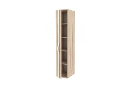 Marta LD.636080.000 Cupboard with curved door, left (White/Desira Ash M)