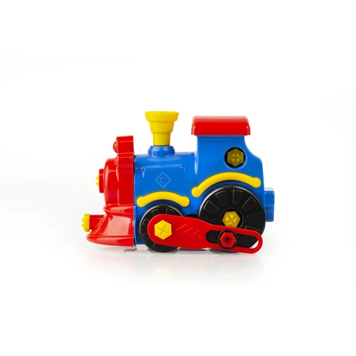Colorful Train Toy Set with 26 Pieces and Tools