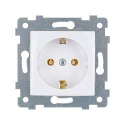 "MARIA" Single socket outlet mechanism with socket w.s.c. w/c. RS16-445, colour white