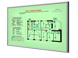 Evacuation plan (storey, sectional 600x400 mm)