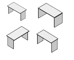 Straight table