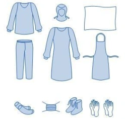 Disposable non-sterile medical clothing set for personnel EQM 9398.007.01 A