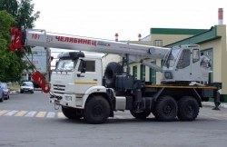 Truck crane ??-45734 of 6929Z3-3,6929Z3-0 modification (with the use of the cabin ??-55732?1.92.00.000 or ??-65717?5.92.00.000).