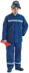 Special suit "Iskra" for protection against sparks and splashes of molten metal, code 16002
