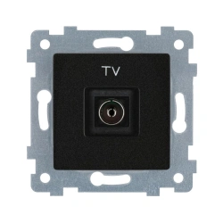 "AKSIOMA" Mechanism of a socket outlet low-voltage telephone scr.stat. ??1-459 "anthracite"