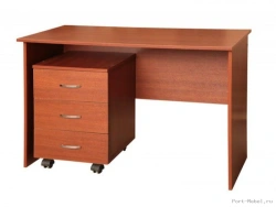 Table with pedestal cabinet