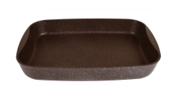 Cast aluminium baking tray 400x295x50mm (with non-stick coating) Kukmara TM, "Marble" line