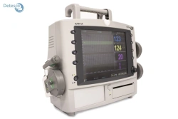 Maternal-fetal cardiological fetal monitor, version CTM A with wireless sensors, consisting of: monoblock with preinstalled soft