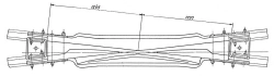 Cross-arm of P50 type of grade 2/9 (project SP516-01)