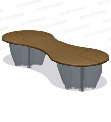 Modular bench (plywood) Romana 302.33.00