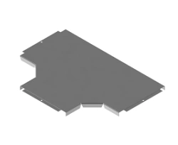 Tee tray cover KL 000 T, with overall dimensions from 50 mm to 600 mm, metal thickness from 1.0 mm to 1.5 mm, steel with