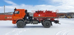 ATZ 4671R4-11 fuel tanker on KAMAZ 43502-D5 chassis