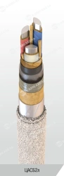 Power cable with aluminium conductors with paper insulation impregnated with viscous or non-flowing composition for voltage 6, 1