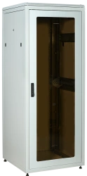 LN35-47U88-GM ITK LINEA N 47U 800x800mm glass perforated door rear metal grey.
