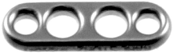 Straight plate 4 holes, article no. OM.005.02.01