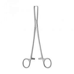 TSH-04-050-21 Double-toothed uterine forceps, straight, 213 mm
