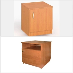 Wooden bedside cabinet