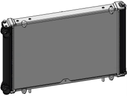 Engine cooling radiator 33027.1301010-21 (2831-002-0005)