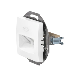 CADUCEUS ALING PRESTIGE Flush-mounted double telephone socket 2xRJ12 6P2C, white, art. 6011.0 (mechanism)