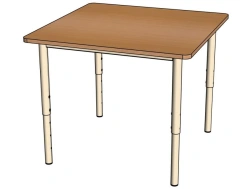 Metal-framed "Kvadrat" table / SD40