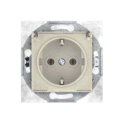 CADUCEUS ALING PRESTIGE Flush-mounted socket outlet with grounding without cover with cover with ceramic base 16A, 250V~, beige