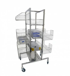 Trolley with brackets for baskets TKK-MEDICON
