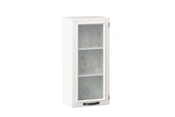 Marina LD.273680.000 Door front 450 high glass Type 3 (Alabaster )